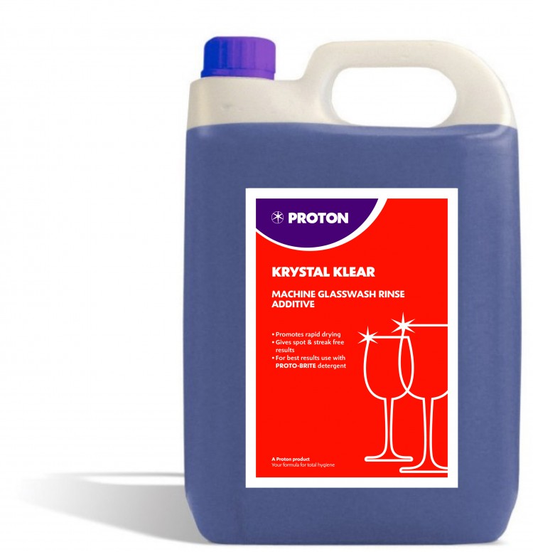 Krystal Klear Glasswash Rinse Aid 2x5L (now labelled Proton Detergent) - Image 3