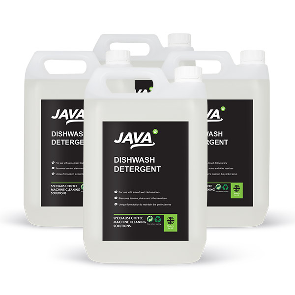 JAVA DISHWASH DETERGENT WITH DE-TANNIN 4×5 Litre