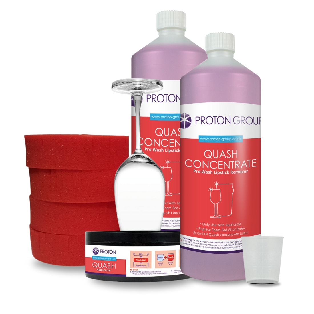 Quash® STARTER PACK Lipstick Remover For Glassware